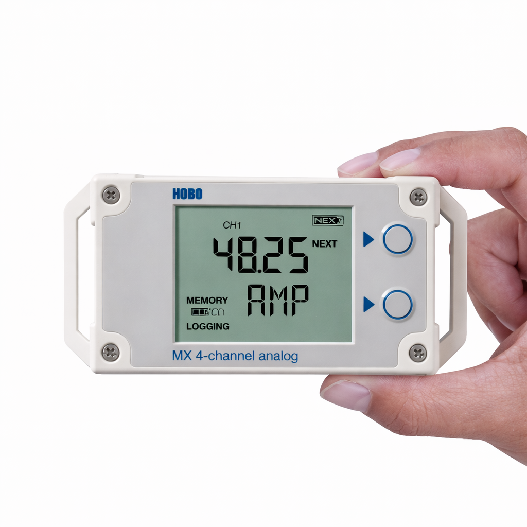 Data logger analógico de 4 canales con Bluetooth MX1105,-20 a 70 °C,Onset - 3
