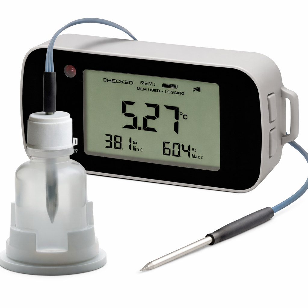 Data logger de datos de temperatura Intemp botella de 30 ml CX402-T430, -40 a 100 °C, Onset