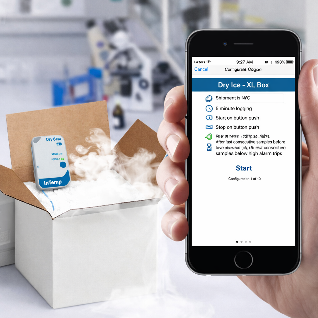 Data logger de uso múltiple InTemp Dry Ice CX603, -95 ° a 50 °C, Onset - 1