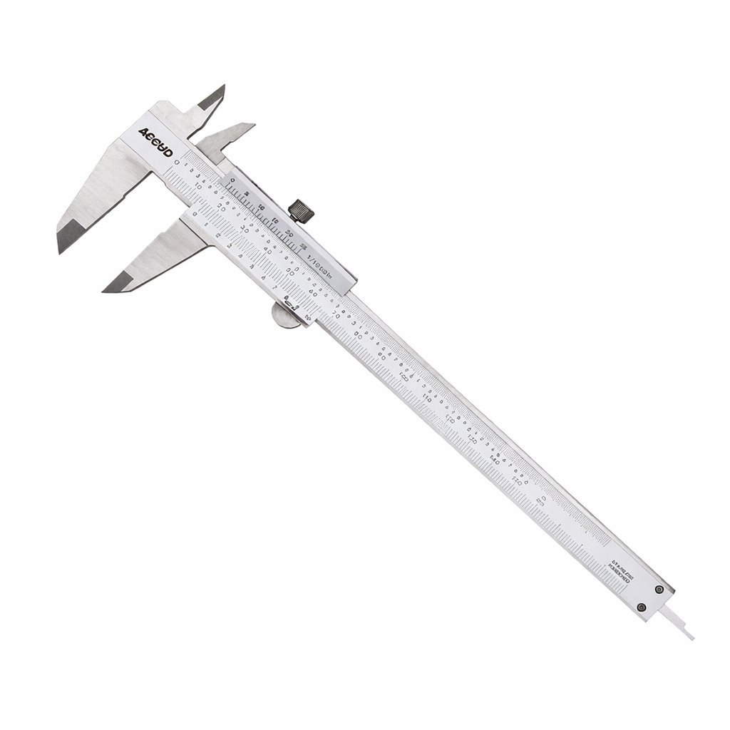 Vernier analógico con barra de profundidad Serie 120, 150 a 300 mm/6 a 12 pulg, ACCUD - 1