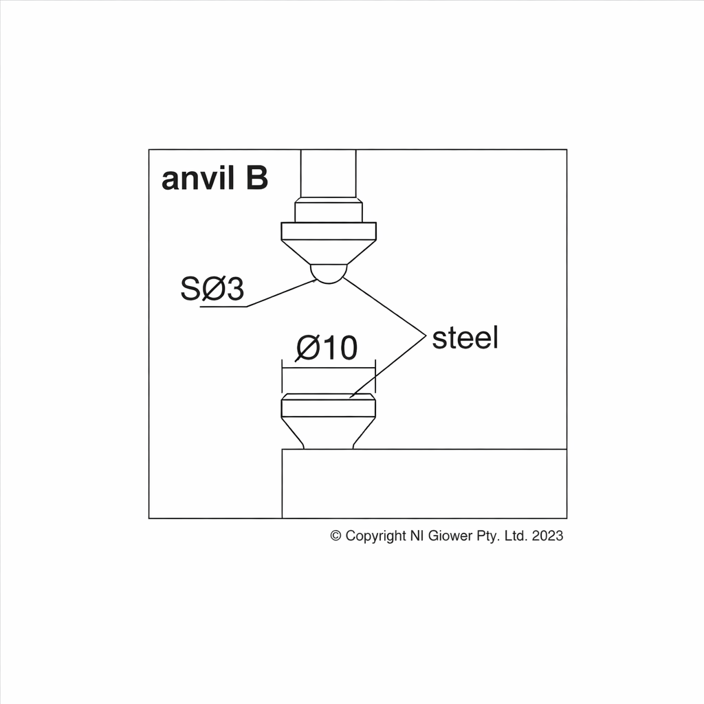 Medidor de espesor analogico Serie 444, 10 a 20 mm, ACCUD - 2