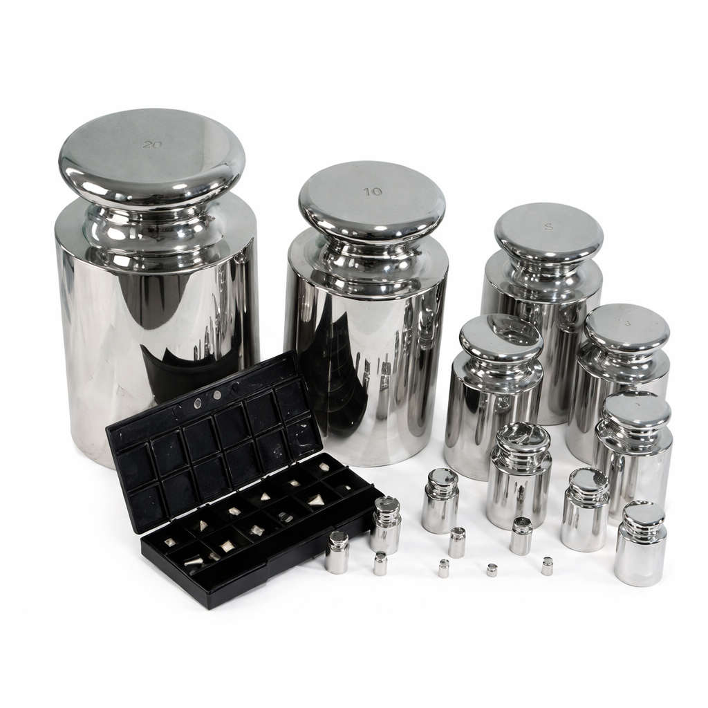 Set de Pesas para calibración clase F1 Profesional, 1mg hasta 20 Kg, SumiMet - 1