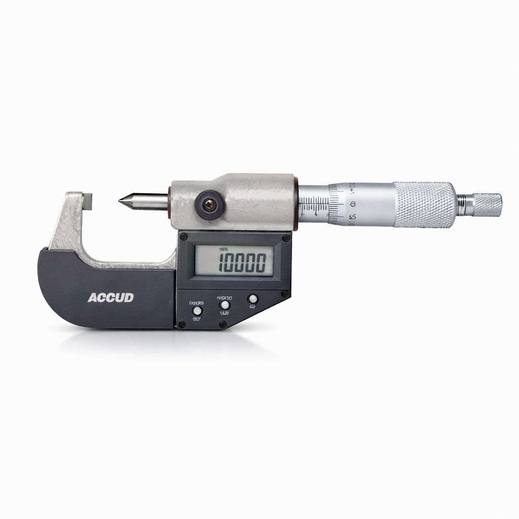 Micrómetros para alturas de conectores 319-001-01, 0 a 25 mm / 0 a 1 pulg, ACCUD