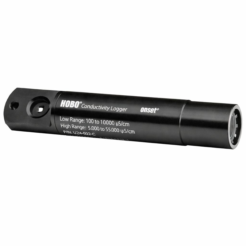 Registrador de datos de salinidad de agua dulce U24-001, 0 a 10,000 µS / cm ó 0  a 40 ° C, HOBO