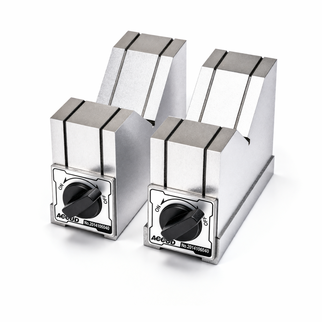 Juego de bloques en V magnéticos Serie 635, 6 a 125 mm, ACCUD