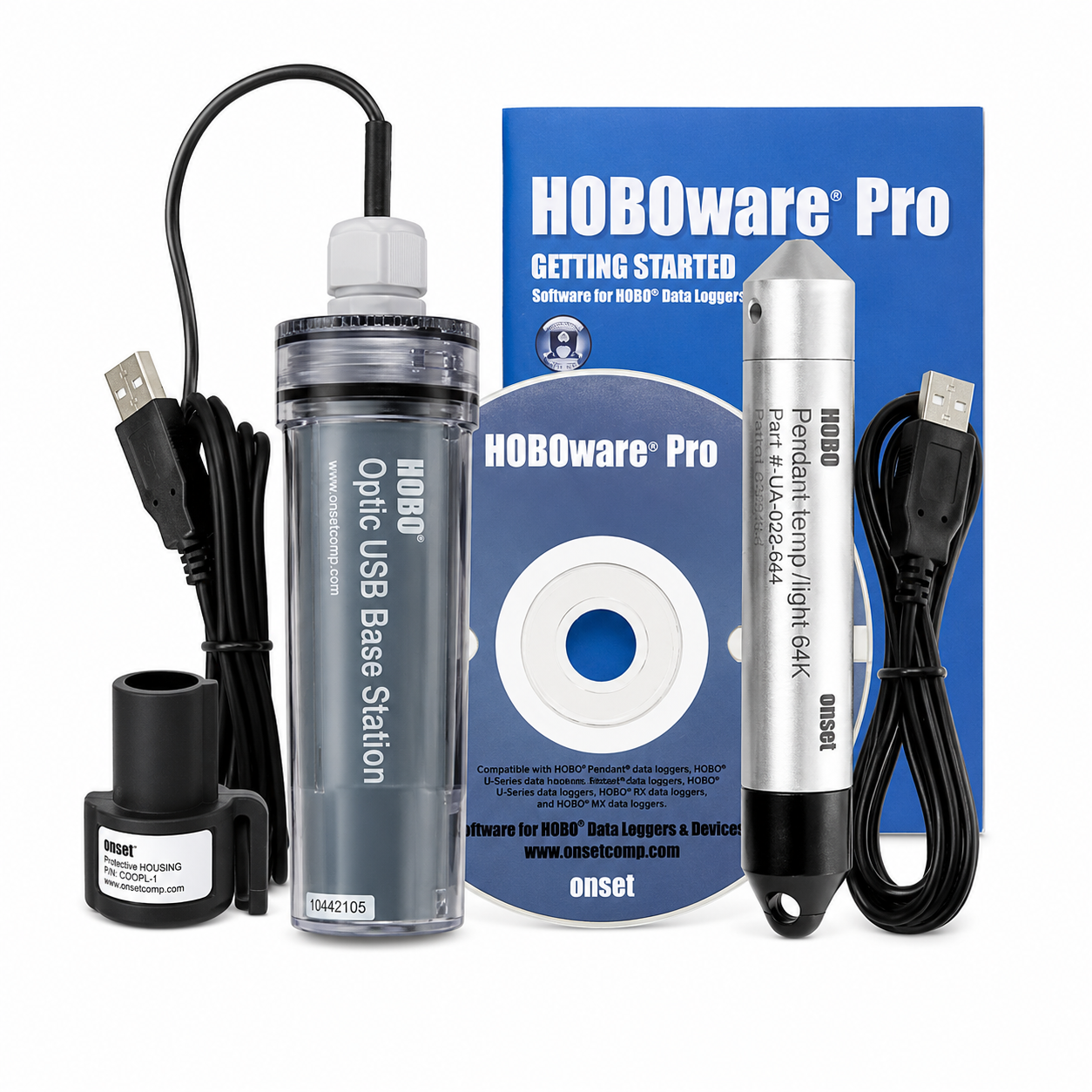 Kit registrador de datos de nivel de agua 30 pies KIT-S-U20-01, 0 a 207 kPa, ONSET