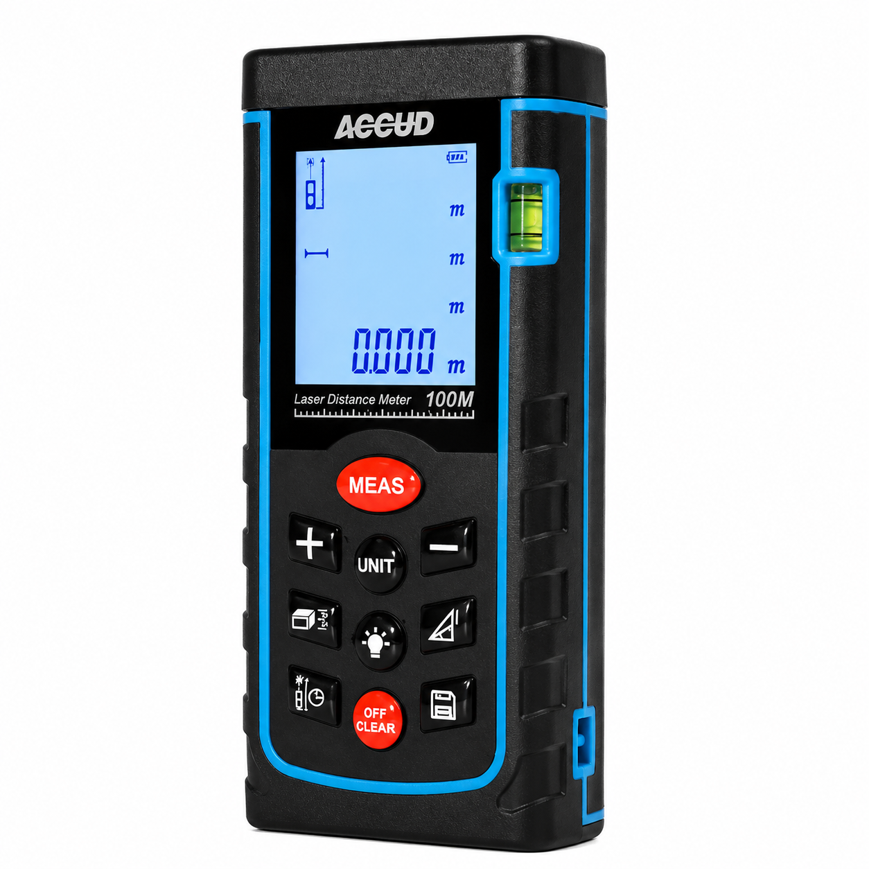 Medidor de distancia láser TM100, 0.1 a 100 metros , ACCUD - 4