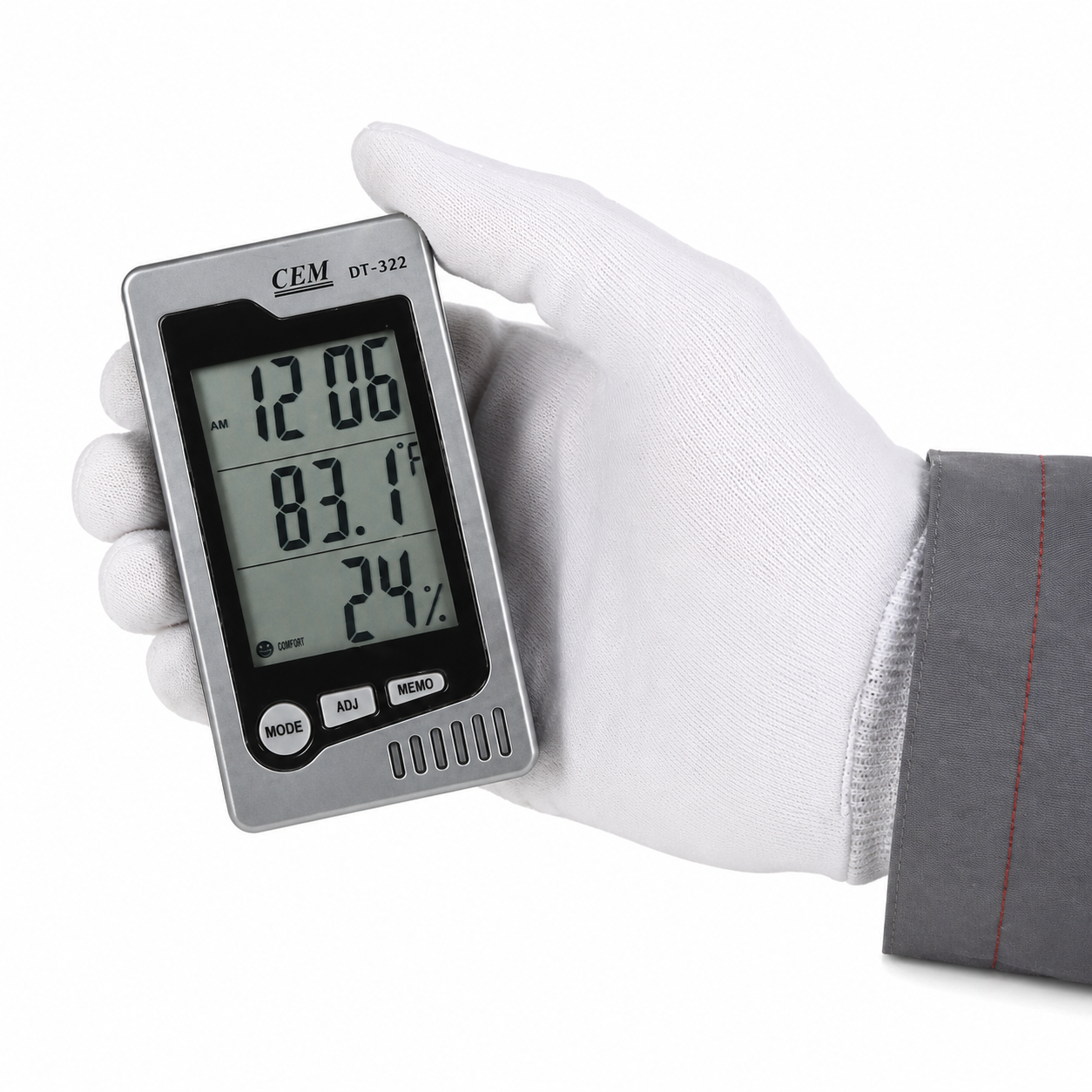 Indicador de temperatura y humedad CMDT/322, 10% RH a 90% RH, CEM - 2