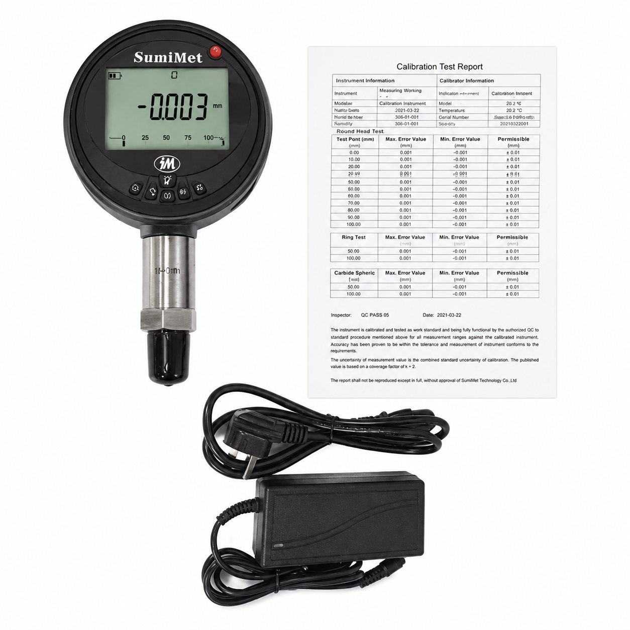 Manómetro digital de alta precisión Serie SMP/0.05, -1 hasta 700 bar, exactitud de 0.05 % FS, SumiMet