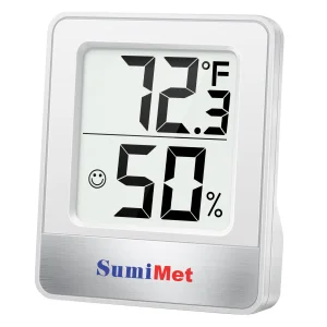 Indicador de temperatura y humedad para interiores THPRTP49, -50 a 70 °C y 10% -99% H.R., SumiMet - 1