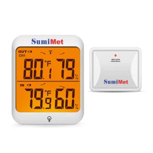 Medidor de Temperatura y Humedad con sensor para exteriores THPRTP63C, SumiMet