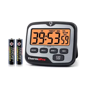 Timer temporizador de 1 canal TMPRTMP01, c99 hrs 59 min, ThermoPro