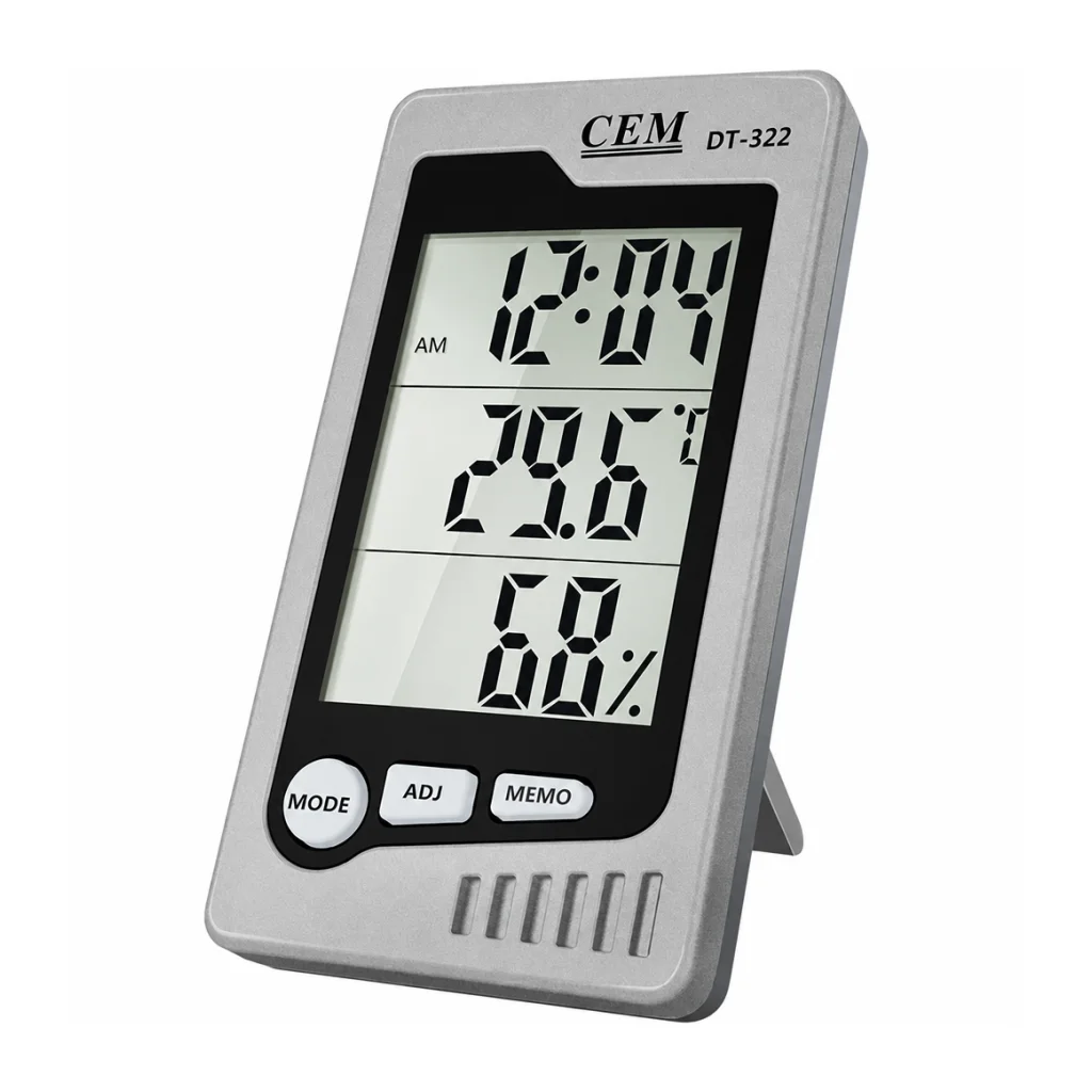 Termohigrómetro para farmacia CMDT-322, 0 a 50 ℃ / 10 a 90% R.H, CEM