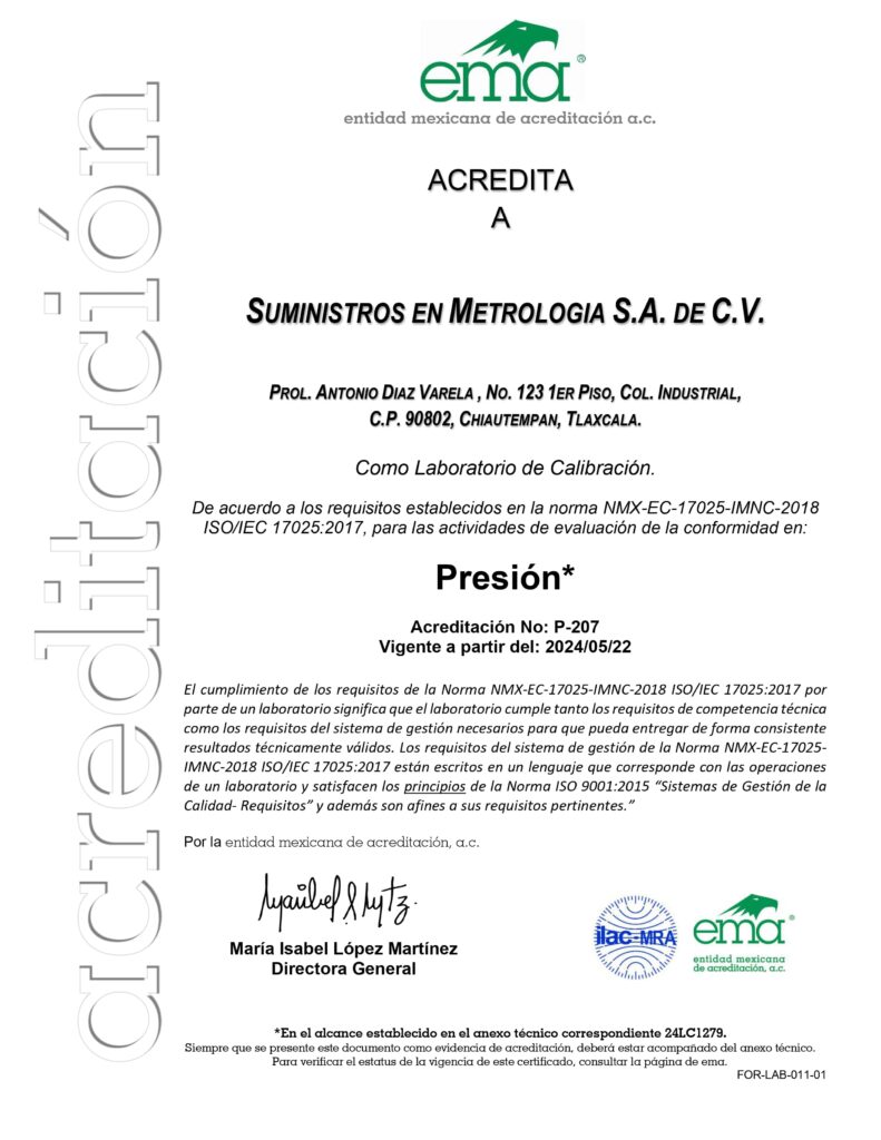 Certificado Acreditación